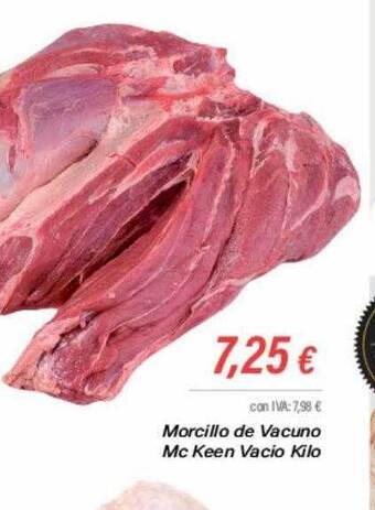 Cash Ifa Morcillo de vacuno mc keen vacio kilo oferta