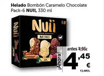 Masymas Helado bombón caramelo chocolate pack-6 nui oferta