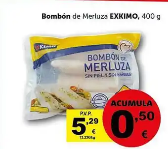 Masymas Bombón de merluza exkimo oferta