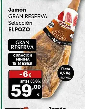 Masymas Jamón gran reserva selección elpozo oferta