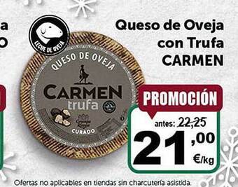 Masymas Queso de oveja con trufa carmen oferta