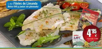 Abordo Filetes de limanda bolsa oferta