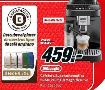 MediaMarkt Delonghi cafetera superautomática ecam 390-61-b magnifica evo oferta