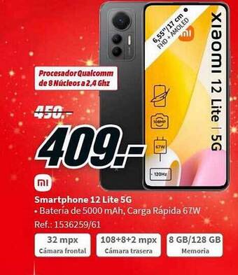 MediaMarkt Mi smartphone 12 lite 5g oferta