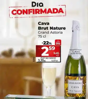 Dia Cava brut nature grand astoria oferta