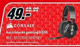 MediaMarkt Corsair auriculares gaming hs55 oferta