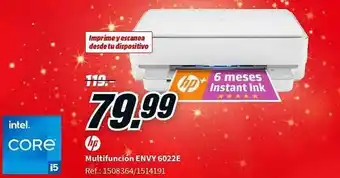 MediaMarkt Intel core i5 multifuncion envy 6022e oferta