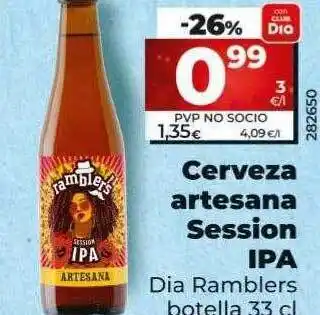 Dia Cerveza artesana session ipa dia ramblers botella oferta