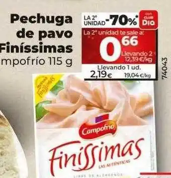 Dia Pechuga de pavo finíssimas oferta