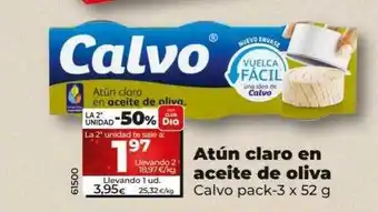 Dia Atún claro en aceite de oliva calvo pack-3 oferta