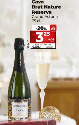 Dia Cava brut nature reserva grand astoria oferta
