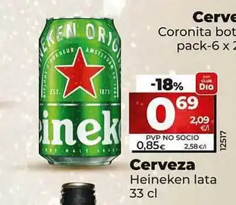 Dia Cerveza heineken lata oferta