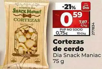 Dia Cortezas de cerdo dia snack maniac oferta