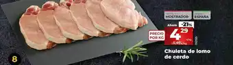 Dia Chuleta de lomo de cerdoi oferta
