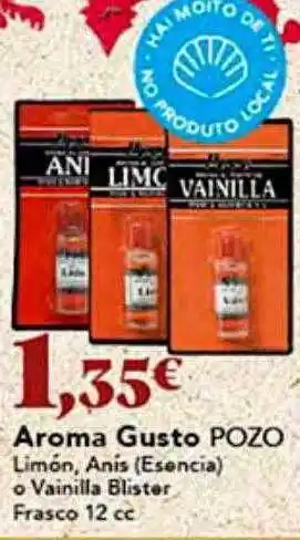 Gadis Aroma gusto pozo limón anís o vainilla blister oferta