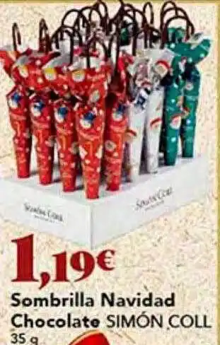 Gadis Sombrilla navidad chocolate simón coll oferta