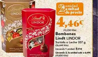 Gadis Bombones lindt lindor surtido o leche oferta