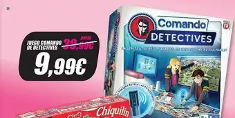 Juego comando de detectives