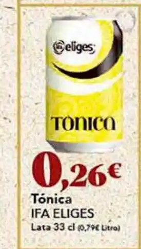 Gadis Tónica ifa eliges lata oferta