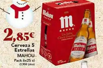 Gadis Cerveza 5 estrellas mahou pack 6 oferta