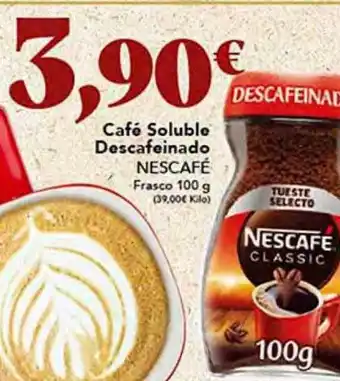 Gadis Café soluble descafeinado nescafé frasco oferta