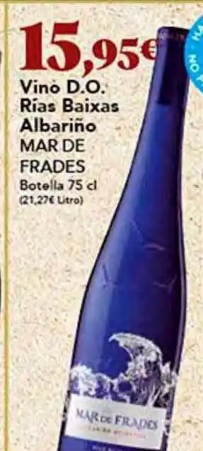 Gadis Vino d.o. rías baixas albariño mar de frades botella oferta