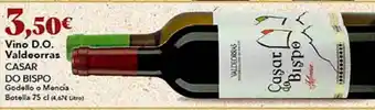 Gadis Vino d.o. valdeorras casar do bispo godello o mencía oferta
