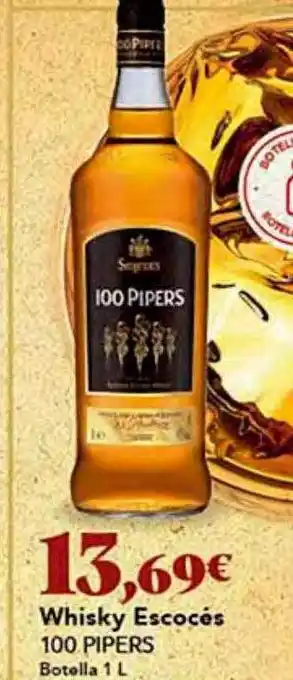 Gadis Whisky escocés 100 pipers botella oferta