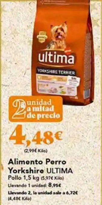 Gadis Alimento perro yorkshire ultima oferta