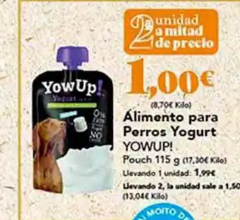 Alimento para perros yogurt yowup!