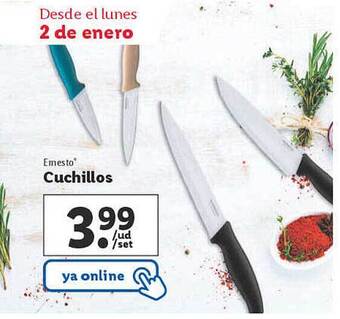 Lidl Ernesto cuchillos oferta