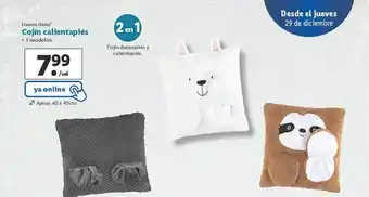 Lidl Livarno home cojín calientapiés oferta