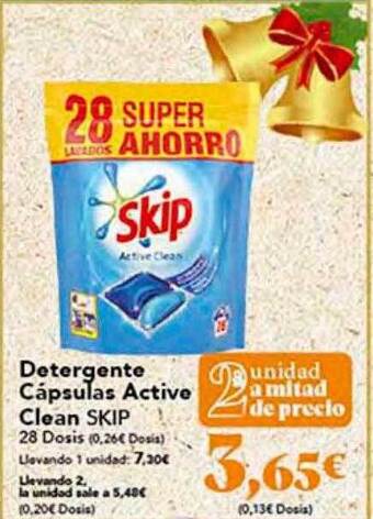 Gadis Detergente cápsulas active clean skip oferta