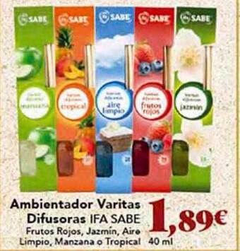 Gadis Ambientador varitas difusoras ifa sabe oferta