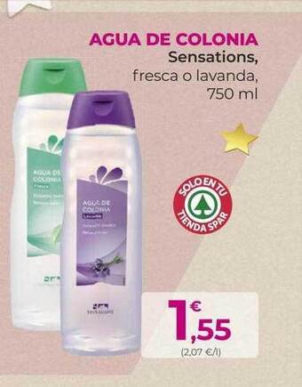 SPAR Gran Canaria Agua de colonia sensations oferta