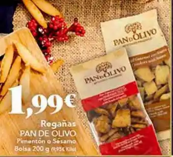 Gadis Regañas pan de olivo pimentón o sésamo bolsa oferta