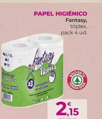 SPAR Gran Canaria Papel higiénico fantasy triplex oferta