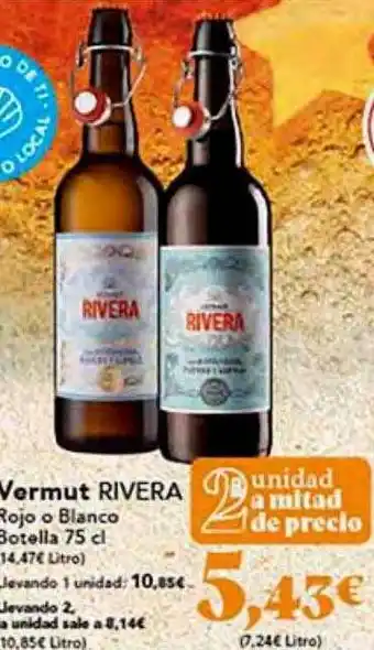 Gadis Vermut rivera rojo o blanco botella oferta
