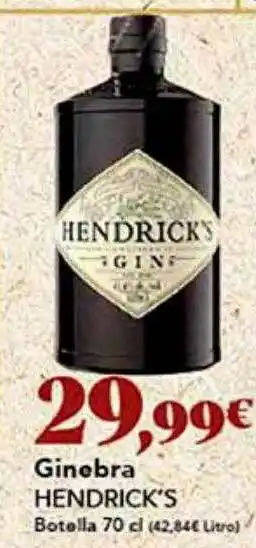 Gadis Ginebra hendrick's botella oferta