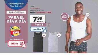 Lidl Livergy camisetas oferta