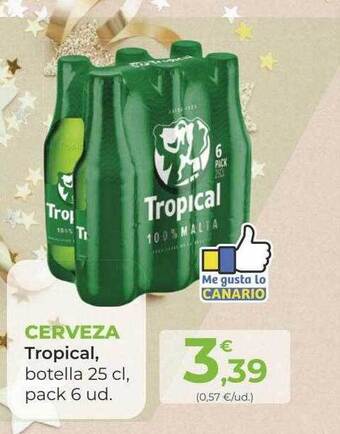 SPAR Gran Canaria Cerveza tropical oferta