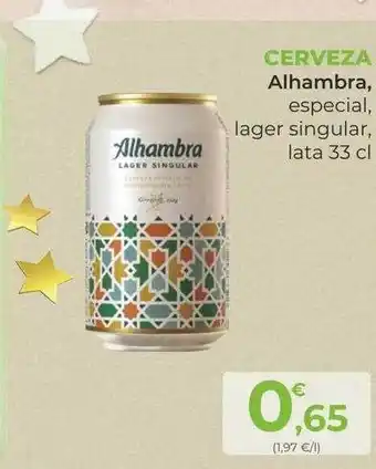 SPAR Gran Canaria Cerveza alhambra oferta
