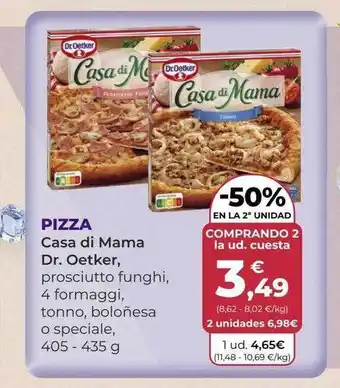 SPAR Gran Canaria -50% en la 2a unidad pizza casa di amam dr. oetker oferta