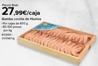 Costco Gamba cocida de huelva oferta