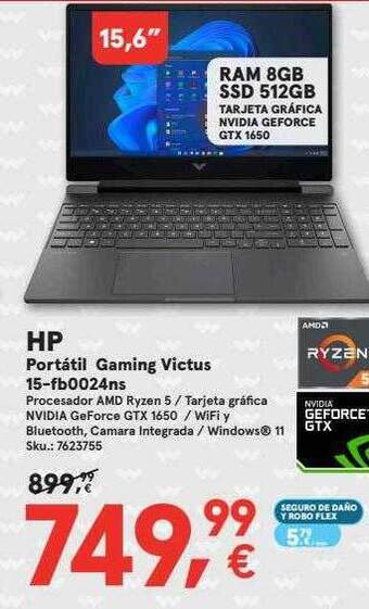 Worten Hp portátil gaming victus 15-fb0024ns oferta