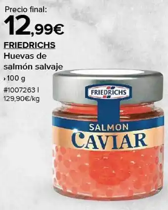 Costco Friedrichs huevas de salmón salvaje oferta