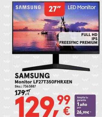 Worten Samsung monitor lf27t350fhrxen oferta