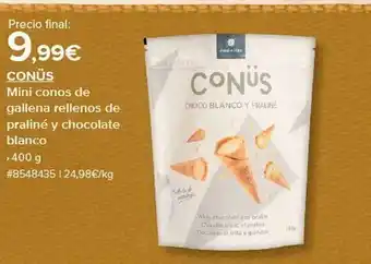 Costco Conus mini conos de gallena rellenos de praliné y chocolate blanco oferta