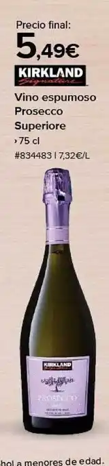 Costco Vino espumoso prosecco superiore kirkland oferta