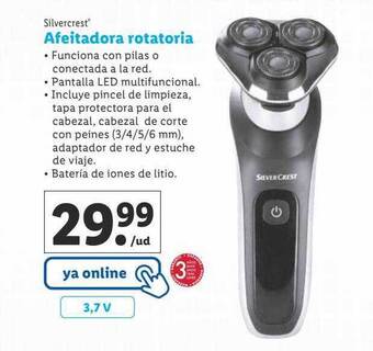 Lidl Silvercrest afeitadora rotatoria oferta